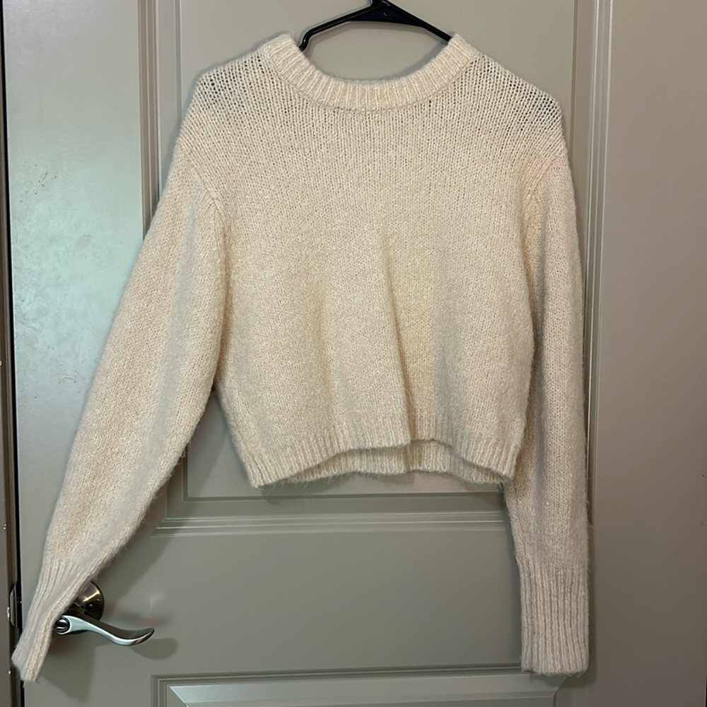 Zara Cropped Knit Sweater